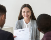 Girl interviewing with her resume, Platinum Resumes, Kansas City, MO